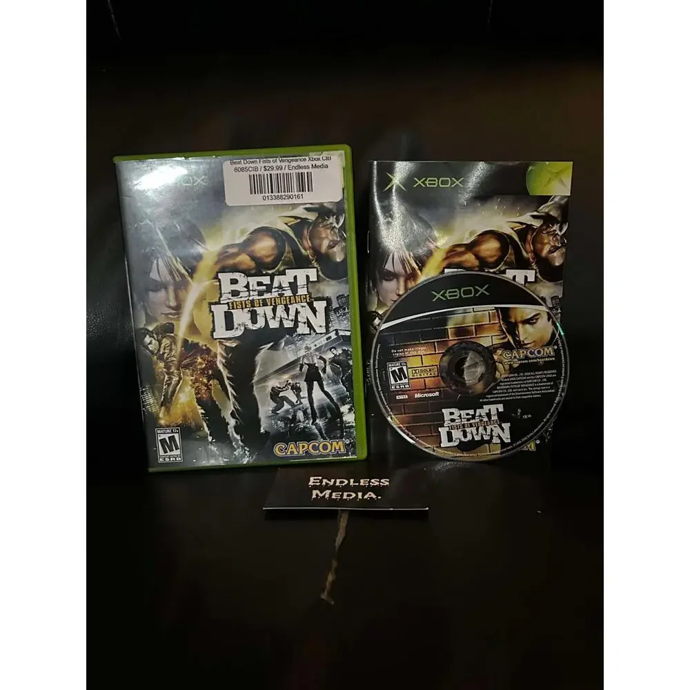 Beat Down Fists of Vengeance Microsoft Xbox CIB Video Game